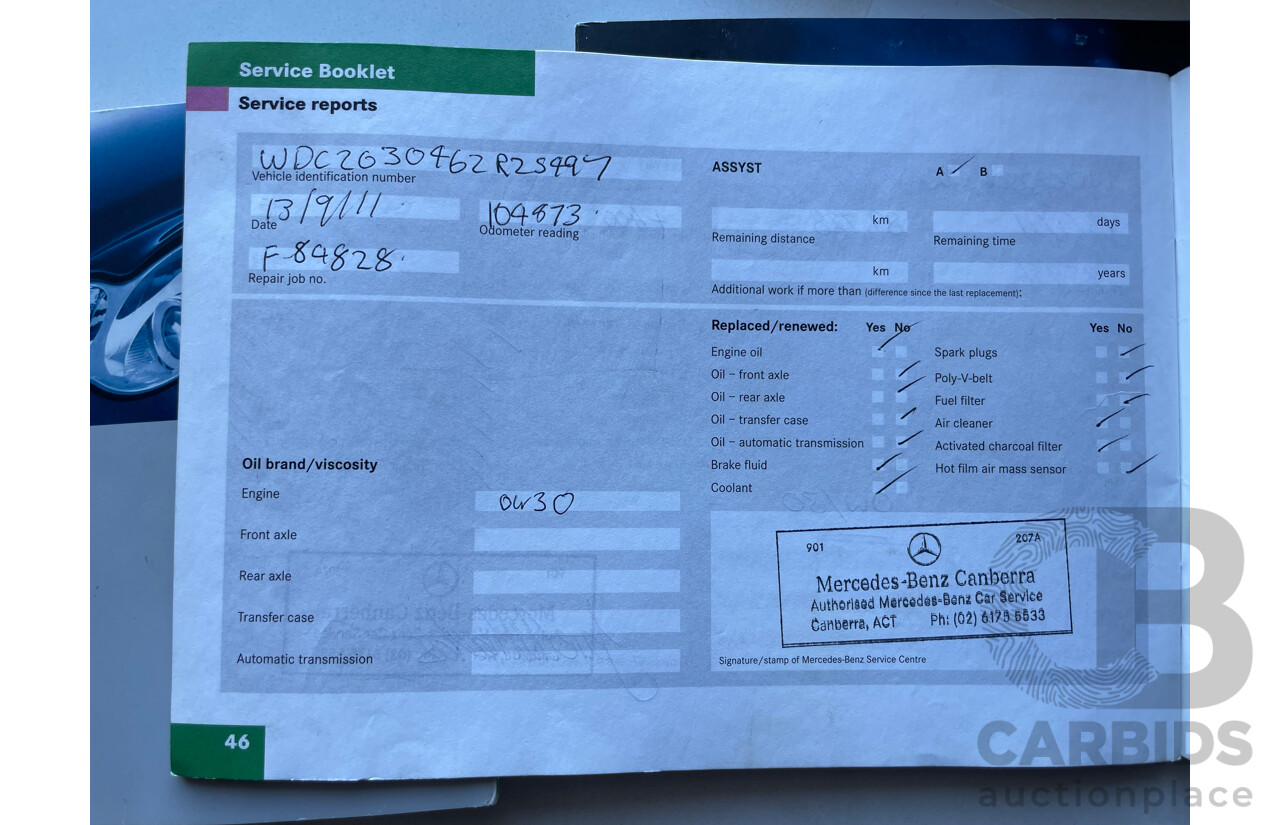 1/2007 Mercedes-Benz C180 Kompressor Super Sport Edition W203 MY07 UPGRADE 4d Sedan Black 1.8L