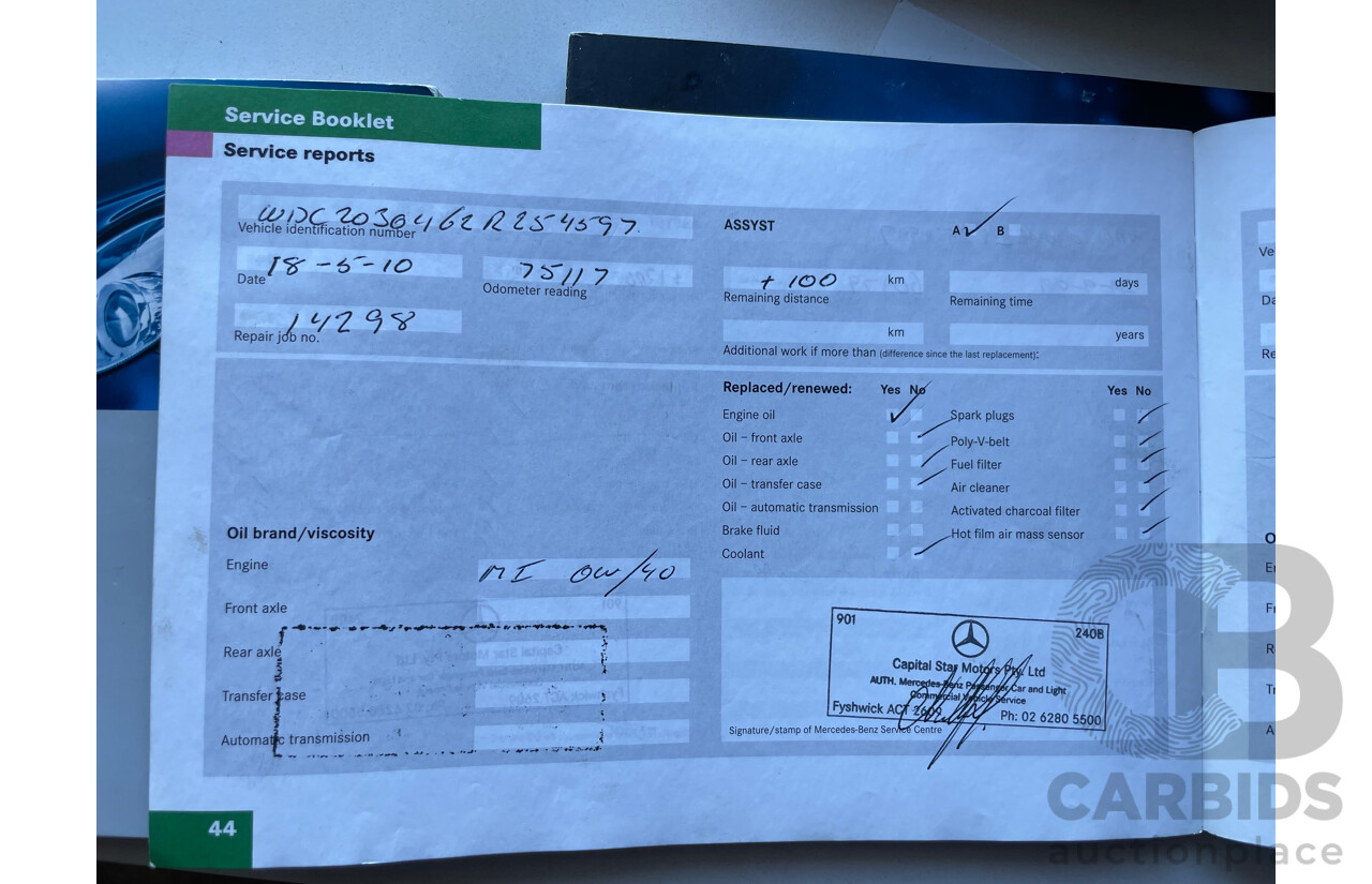 1/2007 Mercedes-Benz C180 Kompressor Super Sport Edition W203 MY07 UPGRADE 4d Sedan Black 1.8L