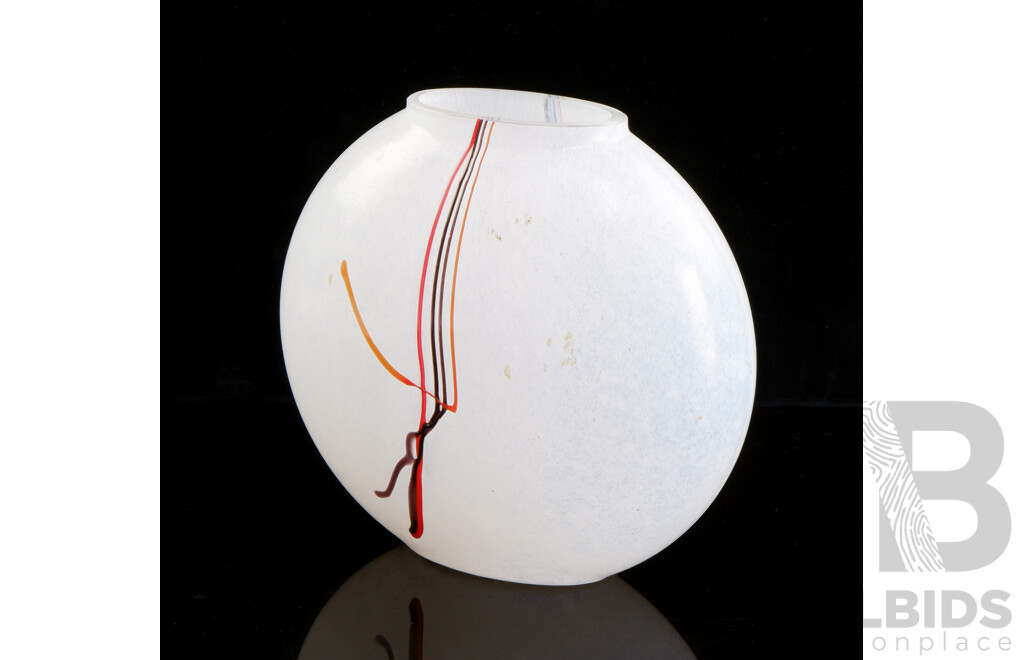 Vintage Bertil Vallien Rainbow Vase for Boda