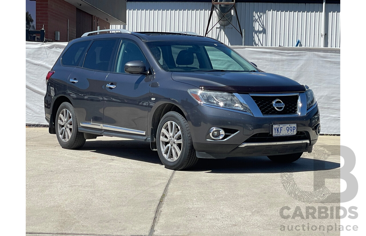 07/2014 Nissan Pathfinder ST-L (4x4) R52 4d Wagon Grey 3.5L