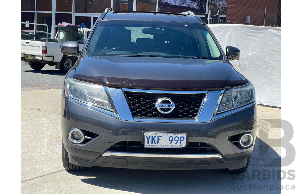 07/2014 Nissan Pathfinder ST-L (4x4) R52 4d Wagon Grey 3.5L