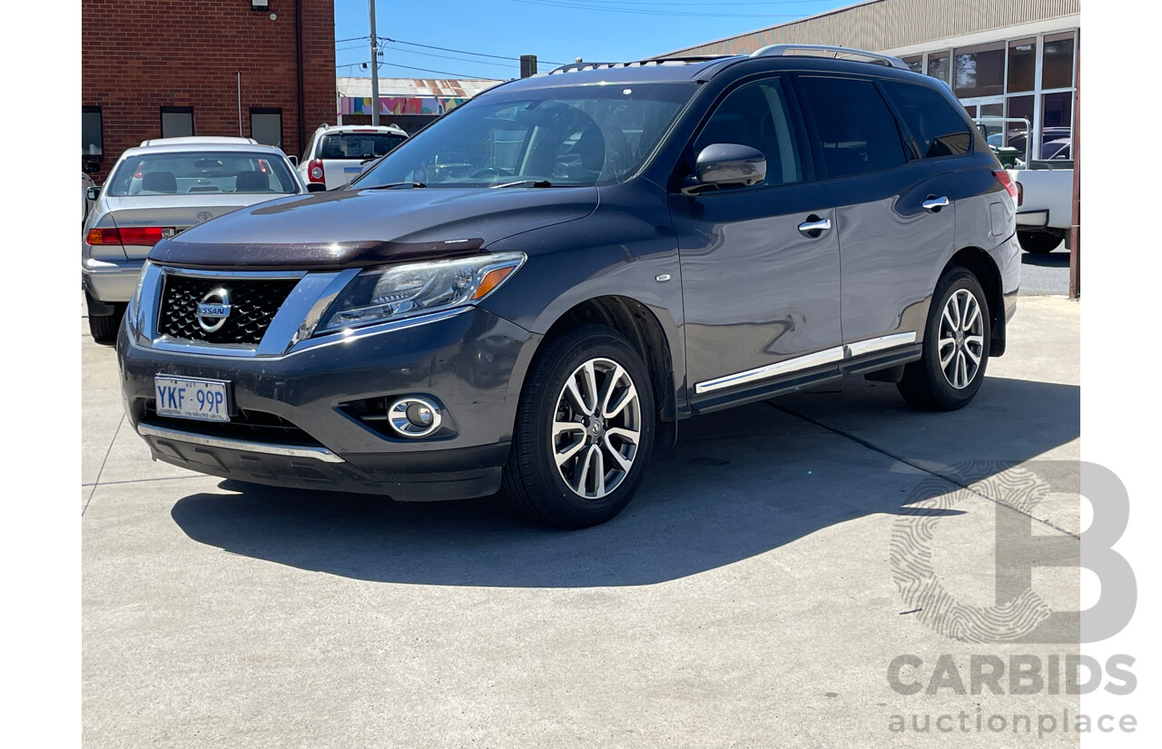 07/2014 Nissan Pathfinder ST-L (4x4) R52 4d Wagon Grey 3.5L