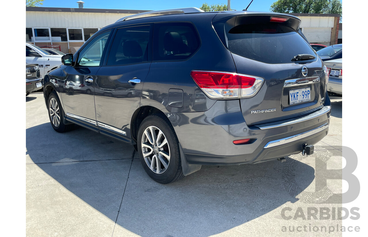 07/2014 Nissan Pathfinder ST-L (4x4) R52 4d Wagon Grey 3.5L