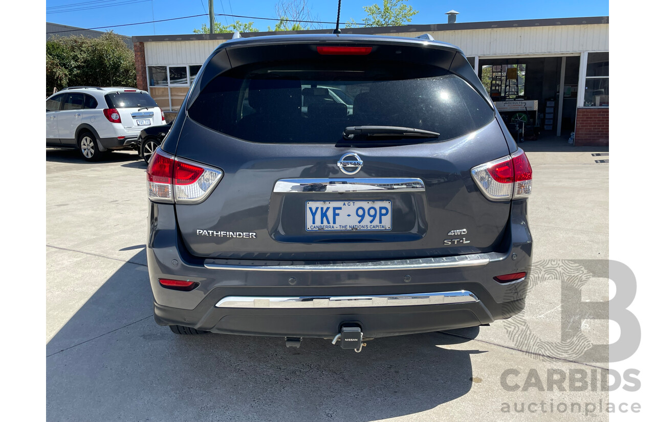 07/2014 Nissan Pathfinder ST-L (4x4) R52 4d Wagon Grey 3.5L
