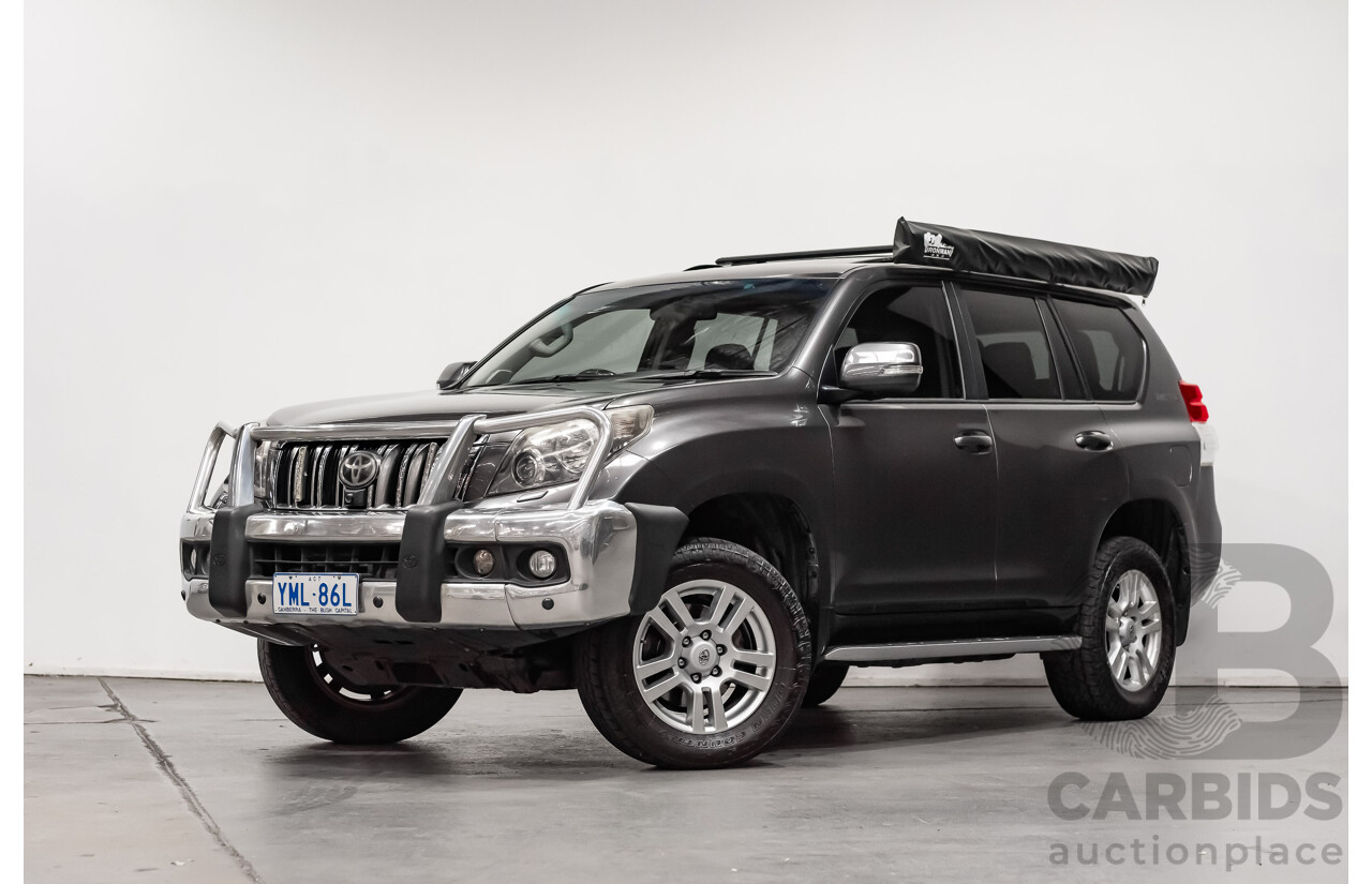 7/2010 Toyota Landcruiser Prado Kakadu (4x4) KDJ150R 4d Wagon Metallic Grey Turbo Diesel 3.0L - 7 Seater