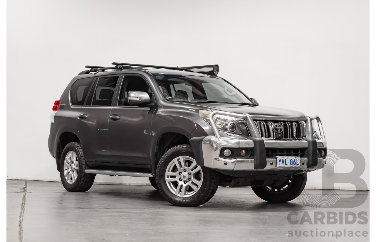 7/2010 Toyota Landcruiser Prado Kakadu (4x4) KDJ150R 4d Wagon Metallic Grey Turbo Diesel 3.0L - 7 Seater
