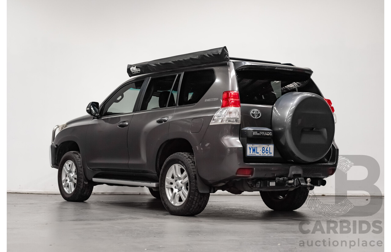 7/2010 Toyota Landcruiser Prado Kakadu (4x4) KDJ150R 4d Wagon Metallic Grey Turbo Diesel 3.0L - 7 Seater