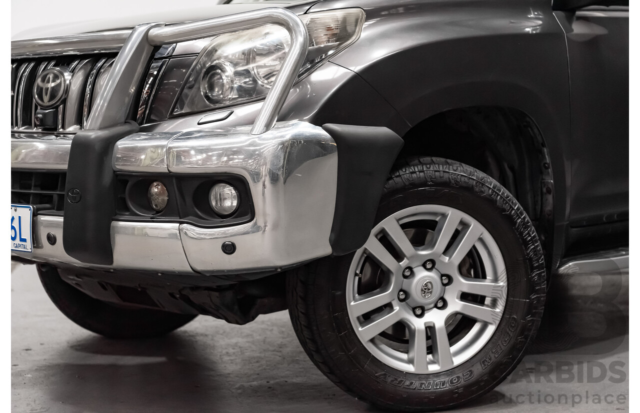7/2010 Toyota Landcruiser Prado Kakadu (4x4) KDJ150R 4d Wagon Metallic Grey Turbo Diesel 3.0L - 7 Seater