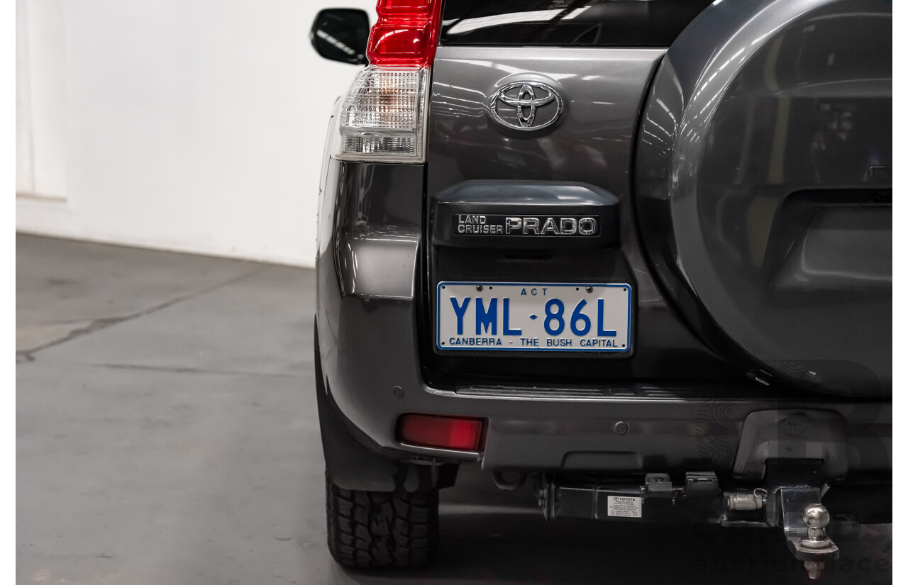 7/2010 Toyota Landcruiser Prado Kakadu (4x4) KDJ150R 4d Wagon Metallic Grey Turbo Diesel 3.0L - 7 Seater