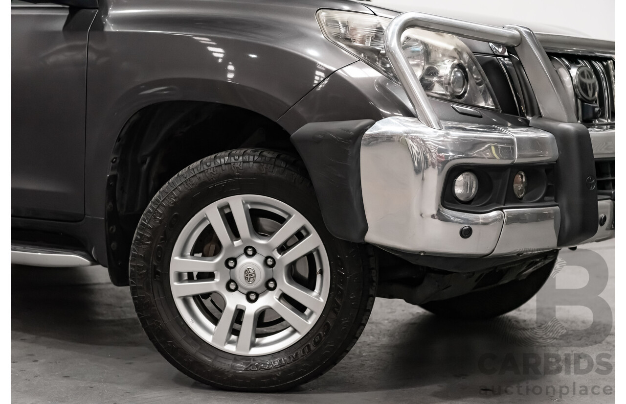 7/2010 Toyota Landcruiser Prado Kakadu (4x4) KDJ150R 4d Wagon Metallic Grey Turbo Diesel 3.0L - 7 Seater