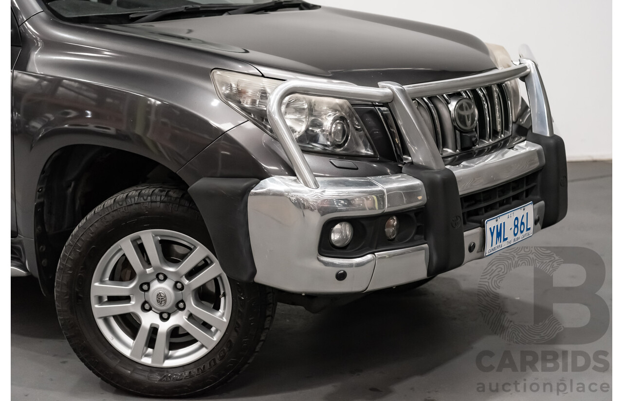 7/2010 Toyota Landcruiser Prado Kakadu (4x4) KDJ150R 4d Wagon Metallic Grey Turbo Diesel 3.0L - 7 Seater