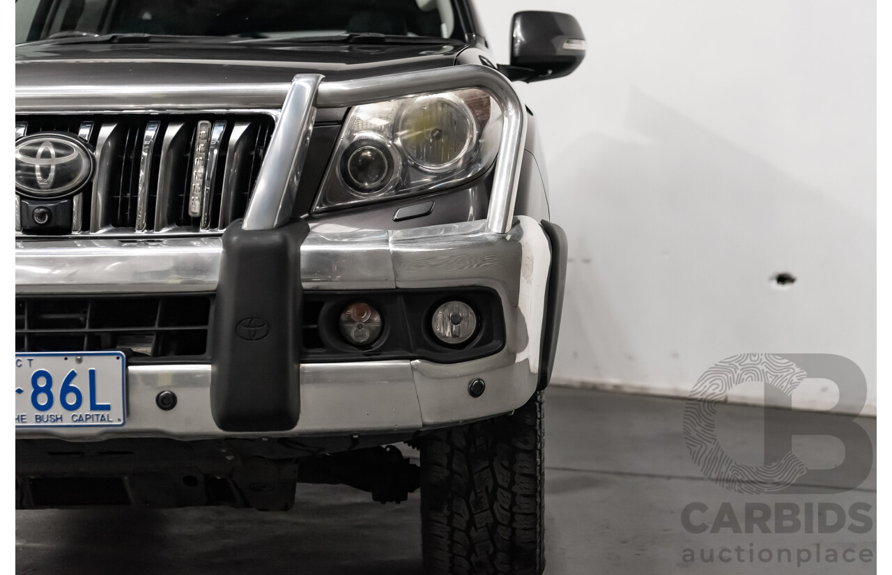 7/2010 Toyota Landcruiser Prado Kakadu (4x4) KDJ150R 4d Wagon Metallic Grey Turbo Diesel 3.0L - 7 Seater