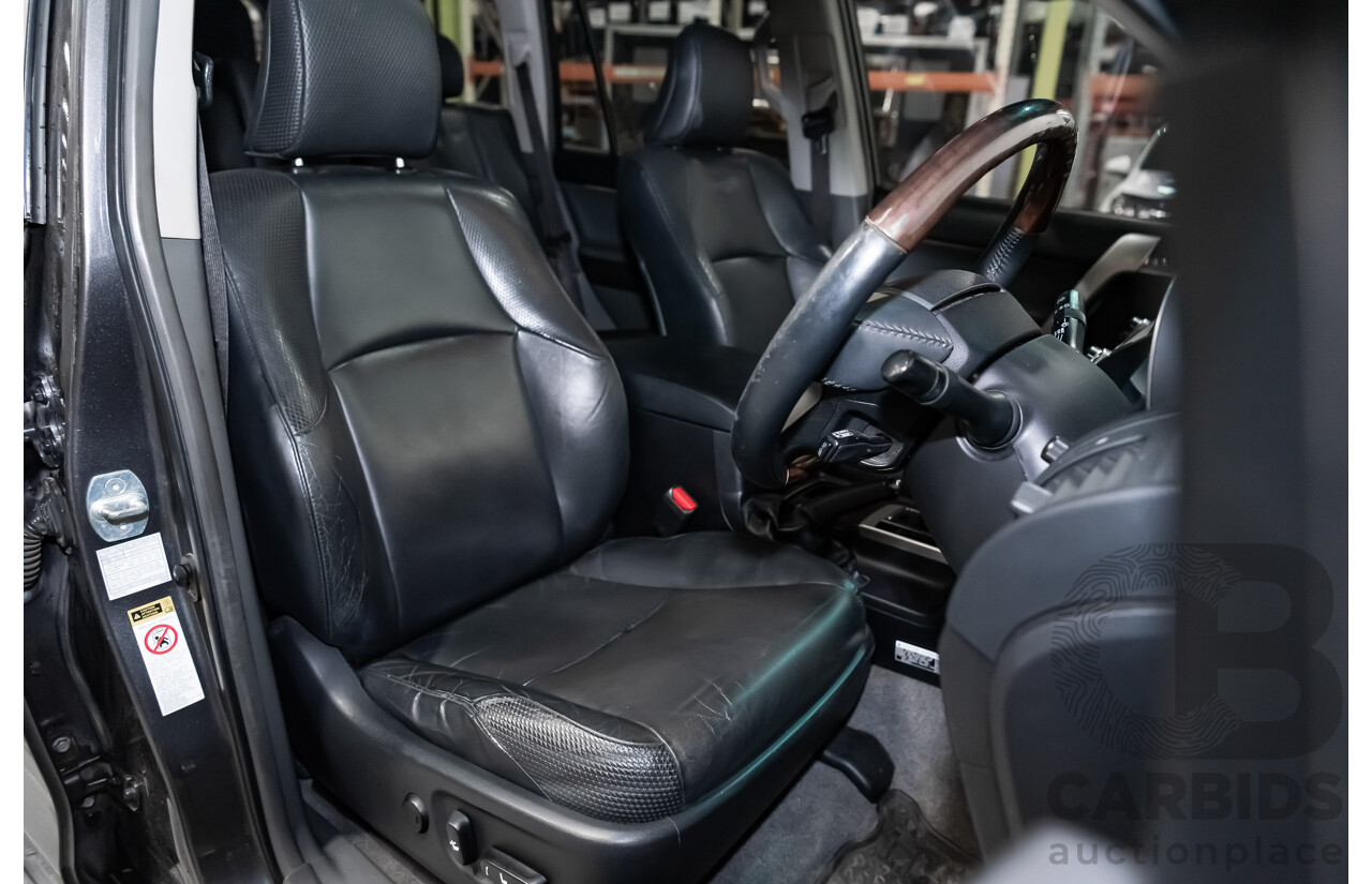 7/2010 Toyota Landcruiser Prado Kakadu (4x4) KDJ150R 4d Wagon Metallic Grey Turbo Diesel 3.0L - 7 Seater