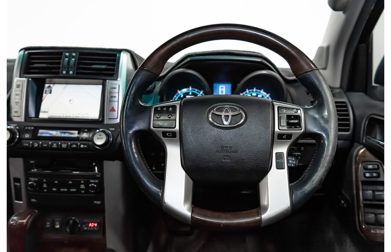 7/2010 Toyota Landcruiser Prado Kakadu (4x4) KDJ150R 4d Wagon Metallic Grey Turbo Diesel 3.0L - 7 Seater