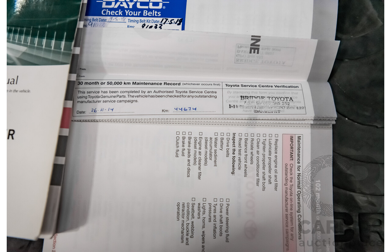 7/2010 Toyota Landcruiser Prado Kakadu (4x4) KDJ150R 4d Wagon Metallic Grey Turbo Diesel 3.0L - 7 Seater