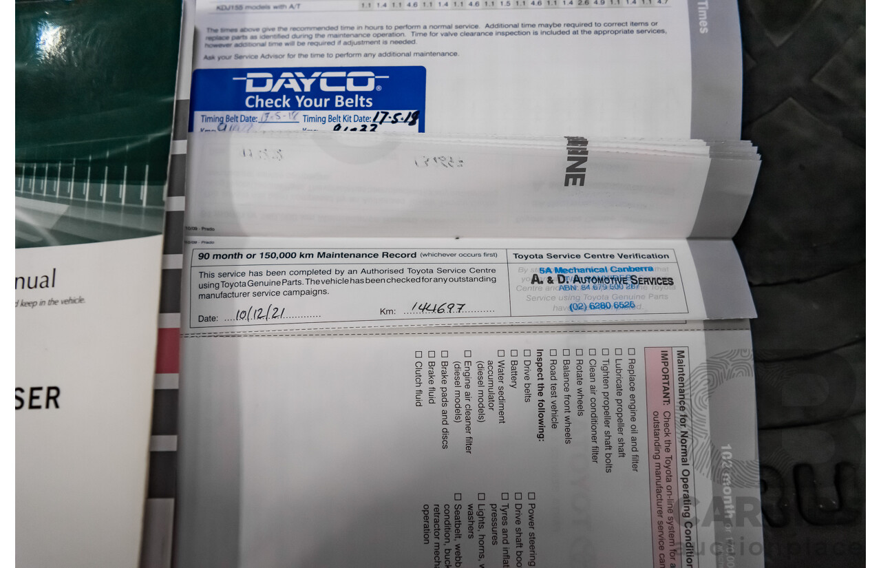 7/2010 Toyota Landcruiser Prado Kakadu (4x4) KDJ150R 4d Wagon Metallic Grey Turbo Diesel 3.0L - 7 Seater