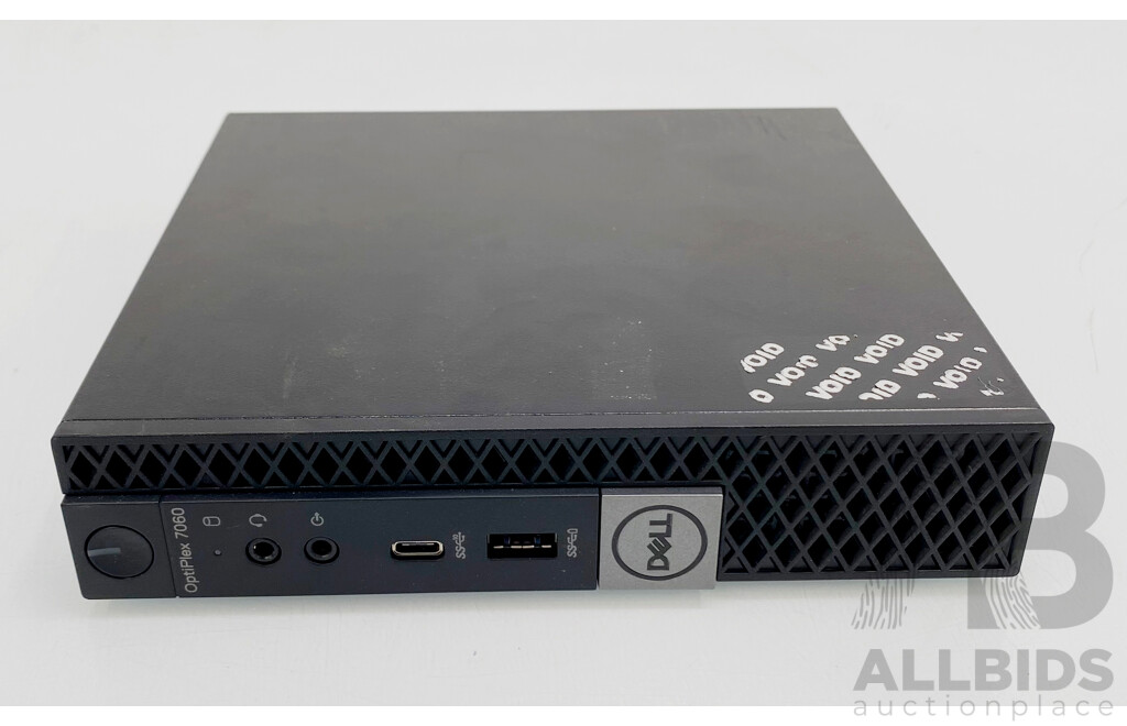 Dell (D10U003) OptiPlex 7060 Micro Intel Core I5 (8500T) 2.10GHz-3.50GHz 6-Core CPU Small Form Factor Desktop Computer
