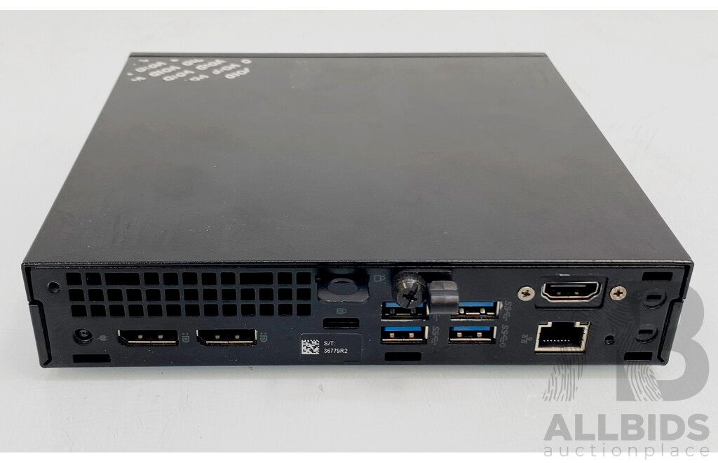 Dell (D10U003) OptiPlex 7060 Micro Intel Core I5 (8500T) 2.10GHz-3.50GHz 6-Core CPU Small Form Factor Desktop Computer