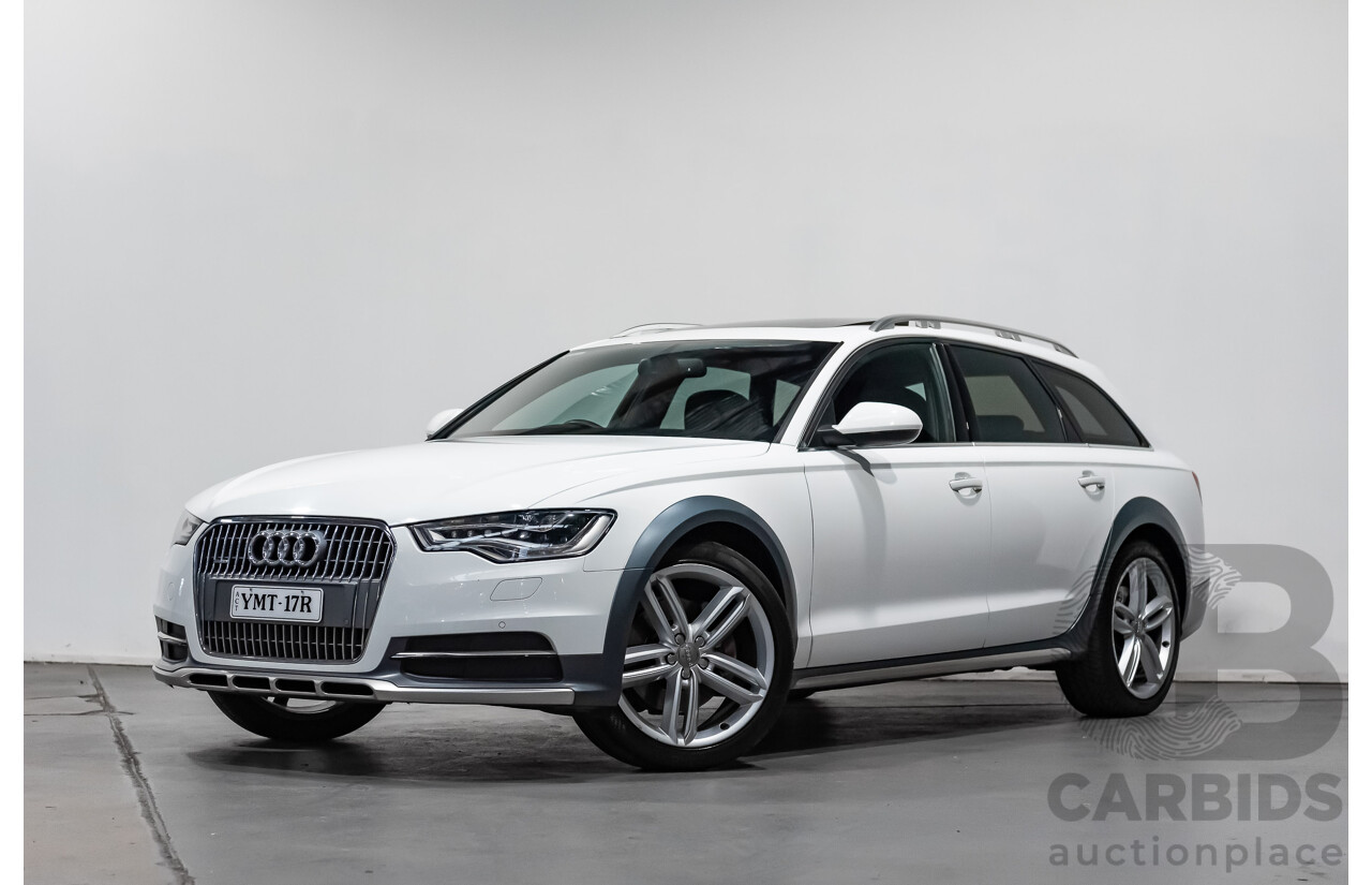 4/2013 Audi A6 Allroad Quattro (AWD) LE 4GH 4d Wagon Ibis White Turbo Diesel V6 3.0L