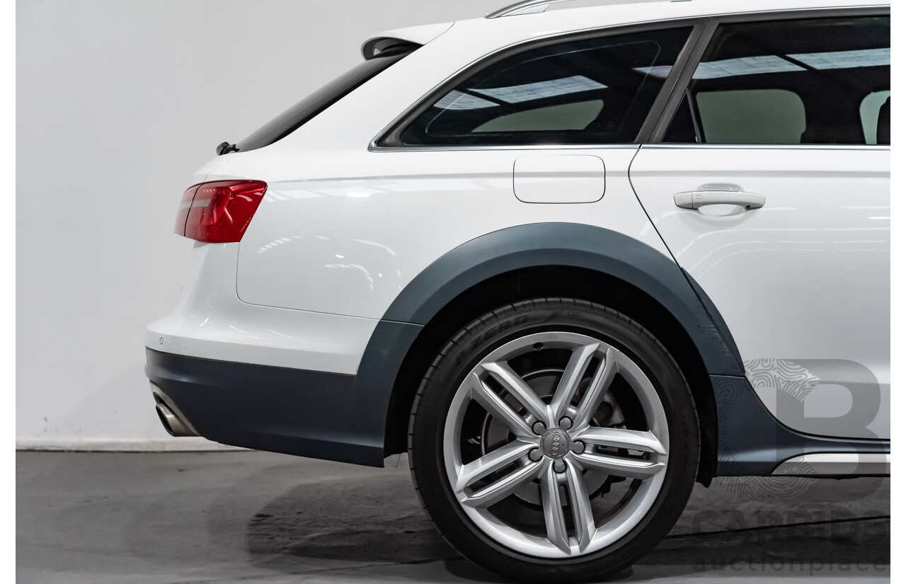 4/2013 Audi A6 Allroad Quattro (AWD) LE 4GH 4d Wagon Ibis White Turbo Diesel V6 3.0L