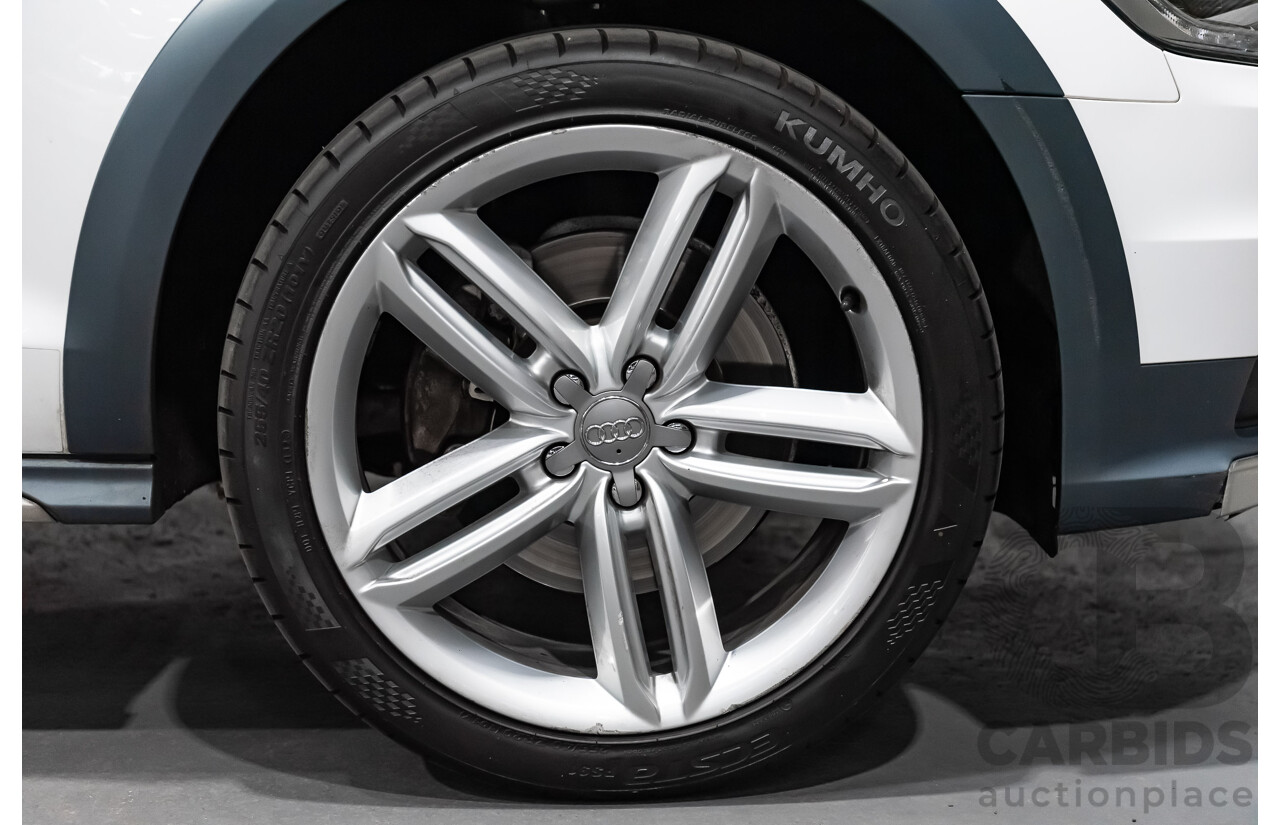 4/2013 Audi A6 Allroad Quattro (AWD) LE 4GH 4d Wagon Ibis White Turbo Diesel V6 3.0L