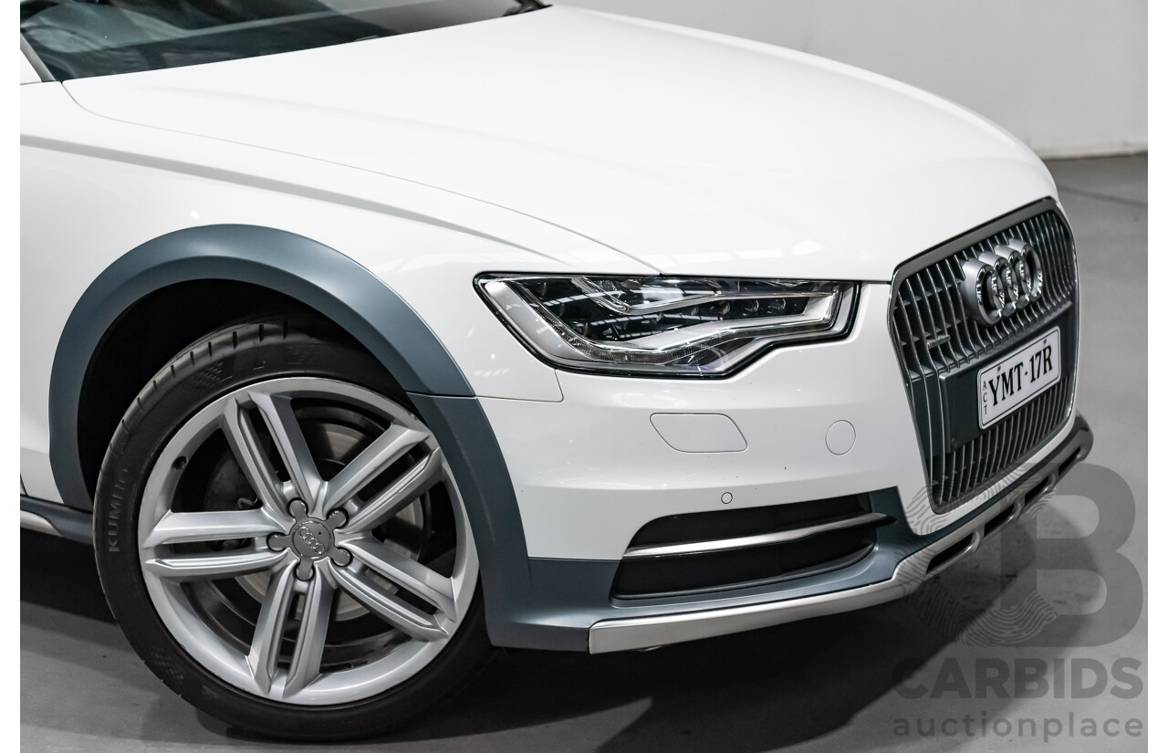 4/2013 Audi A6 Allroad Quattro (AWD) LE 4GH 4d Wagon Ibis White Turbo Diesel V6 3.0L