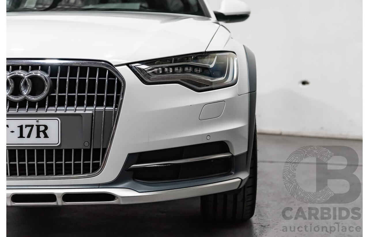 4/2013 Audi A6 Allroad Quattro (AWD) LE 4GH 4d Wagon Ibis White Turbo Diesel V6 3.0L