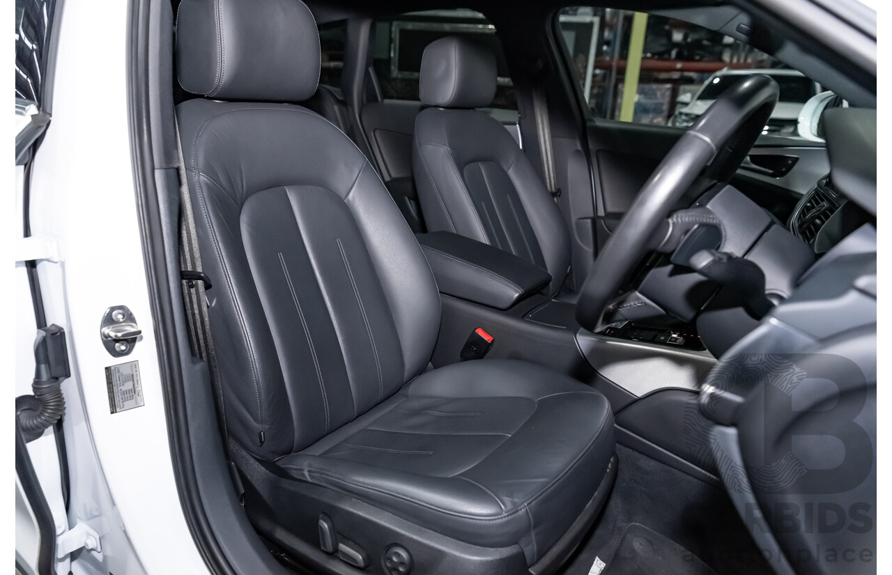 4/2013 Audi A6 Allroad Quattro (AWD) LE 4GH 4d Wagon Ibis White Turbo Diesel V6 3.0L