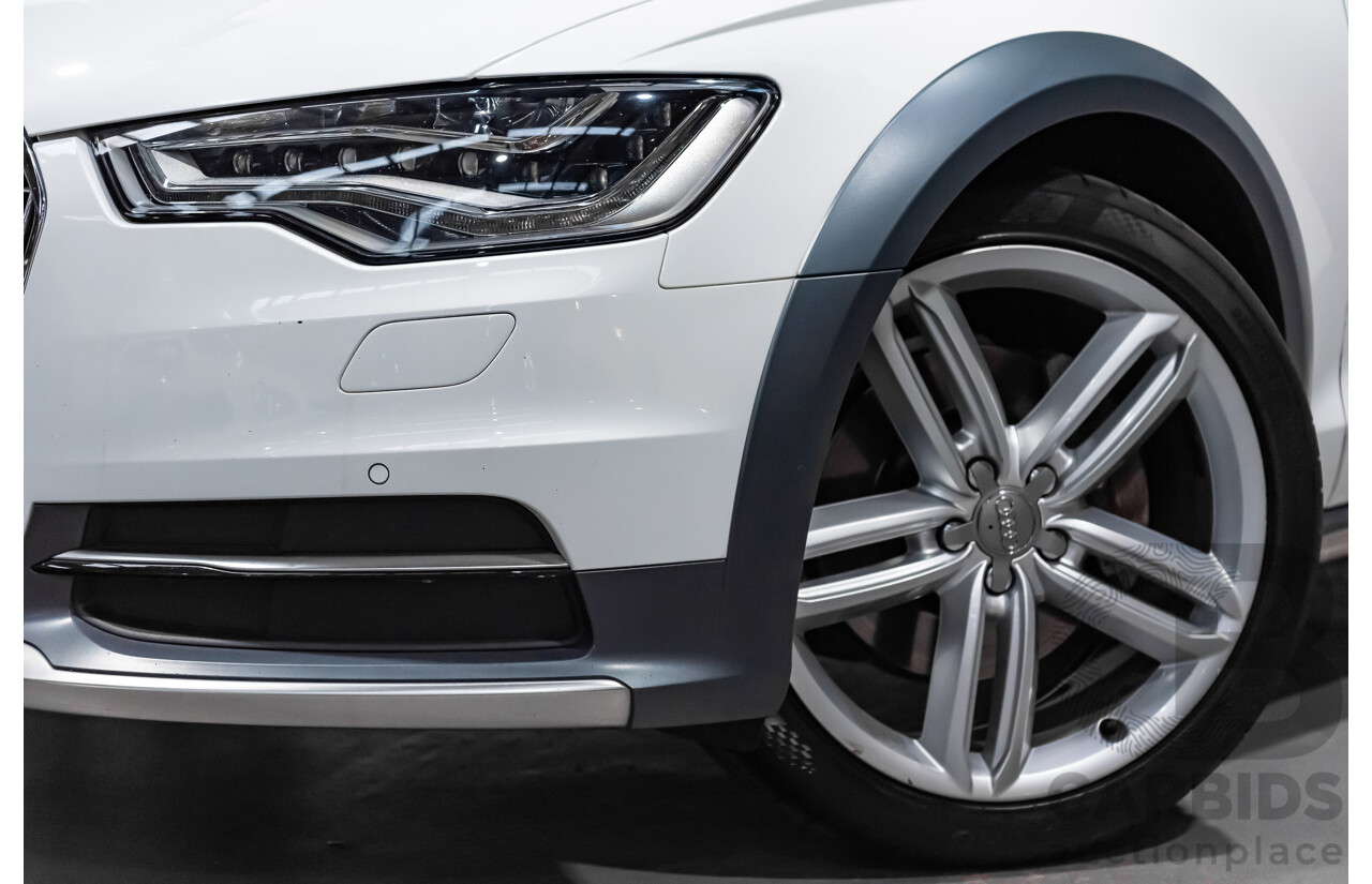 4/2013 Audi A6 Allroad Quattro (AWD) LE 4GH 4d Wagon Ibis White Turbo Diesel V6 3.0L