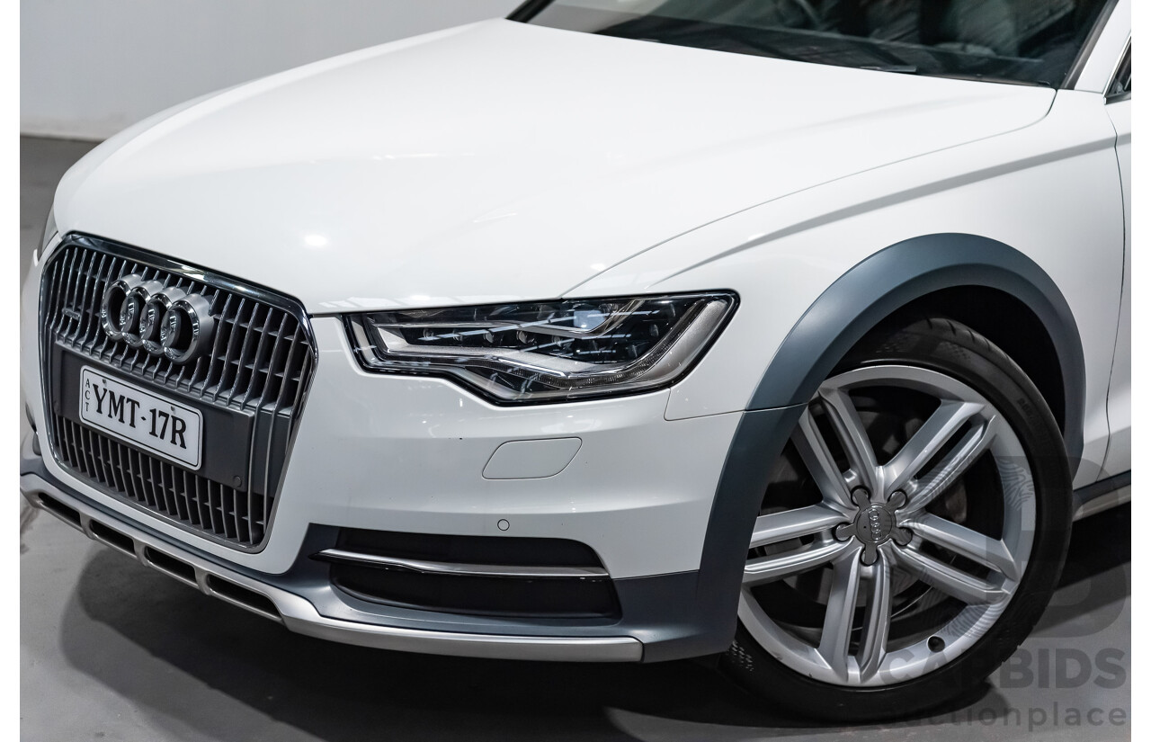 4/2013 Audi A6 Allroad Quattro (AWD) LE 4GH 4d Wagon Ibis White Turbo Diesel V6 3.0L