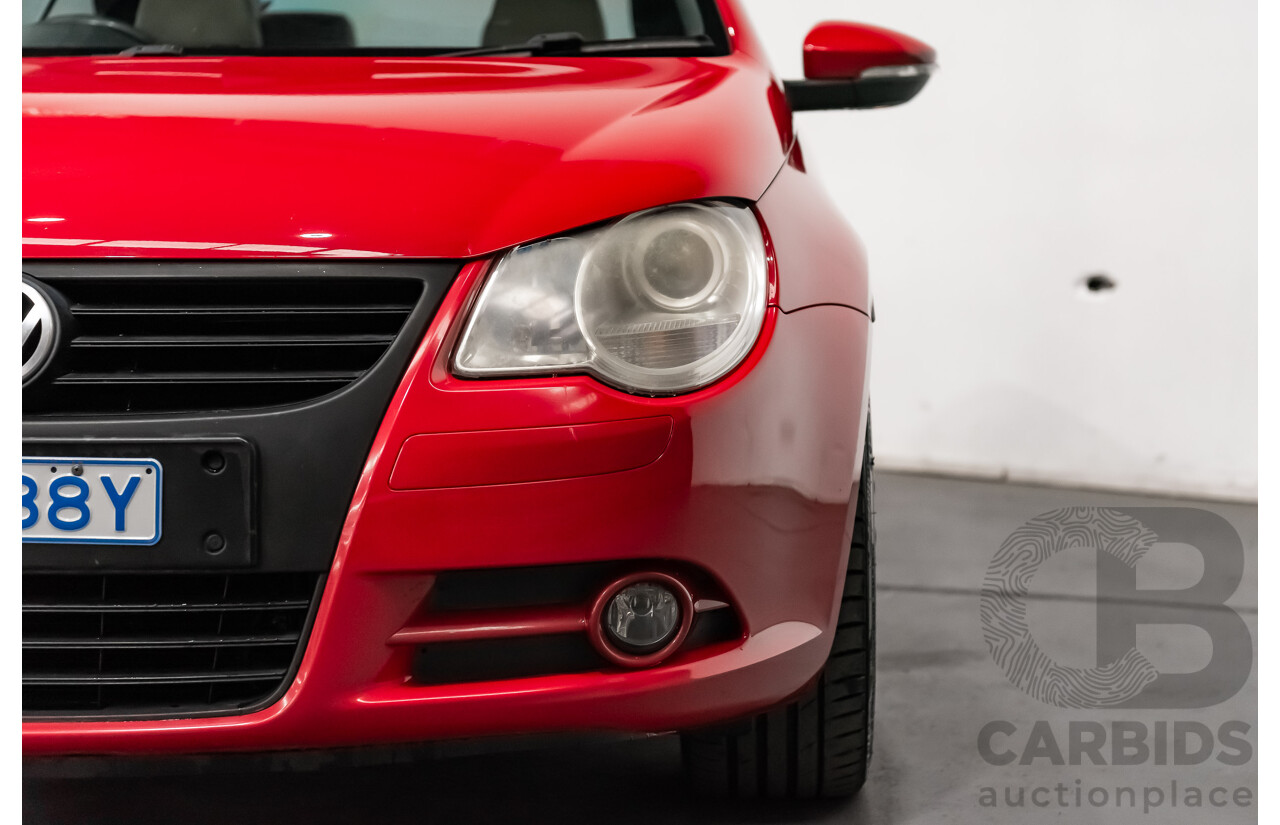 9/2008 Volkswagen EOS 2.0T FSI 1F MY08 UPGRADE 2d Convertible Red Turbo 2.0L