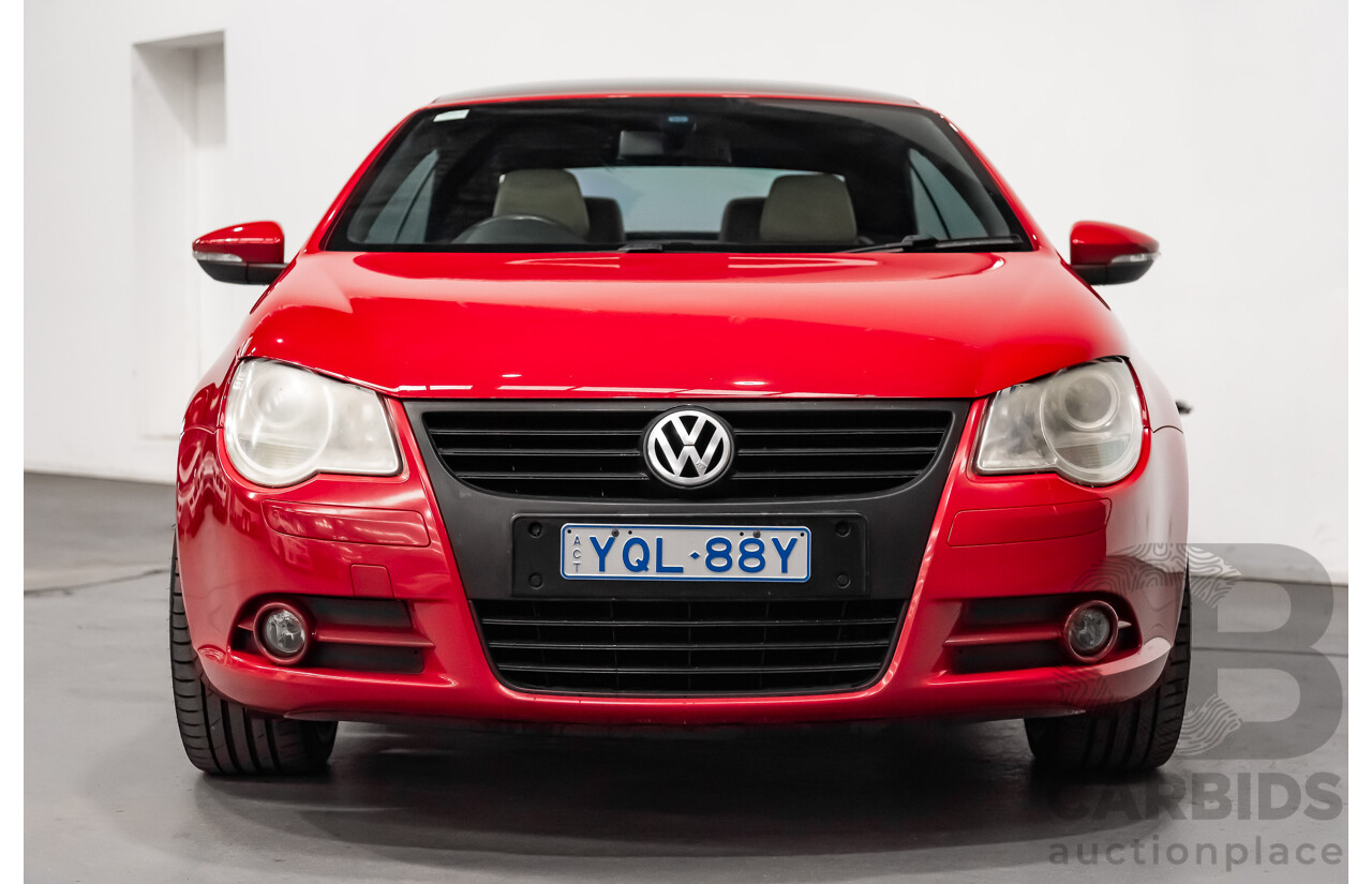 9/2008 Volkswagen EOS 2.0T FSI 1F MY08 UPGRADE 2d Convertible Red Turbo 2.0L