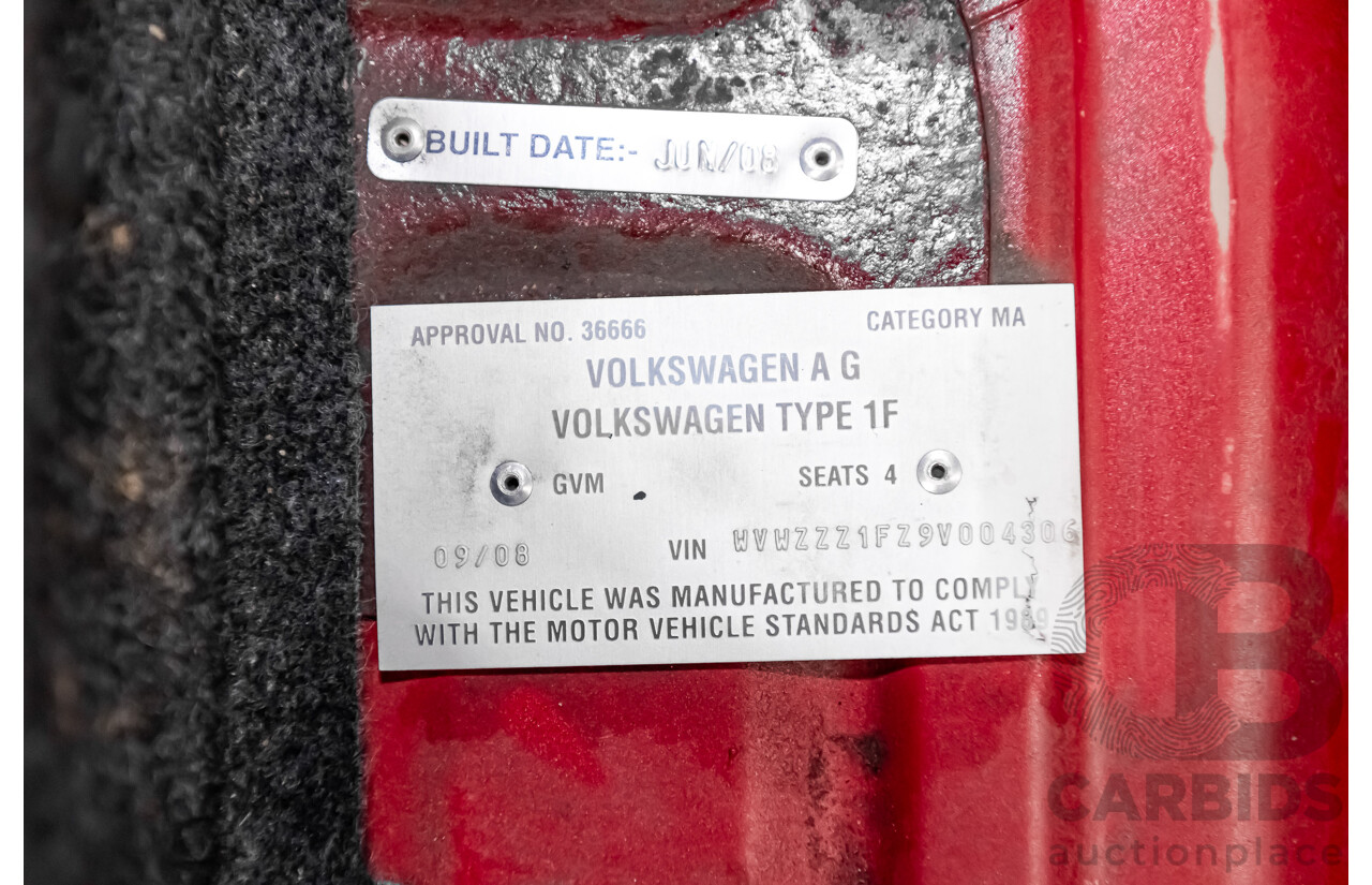 9/2008 Volkswagen EOS 2.0T FSI 1F MY08 UPGRADE 2d Convertible Red Turbo 2.0L