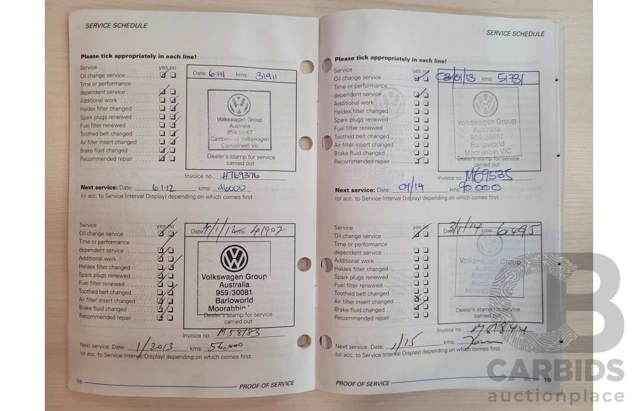 9/2008 Volkswagen EOS 2.0T FSI 1F MY08 UPGRADE 2d Convertible Red Turbo 2.0L