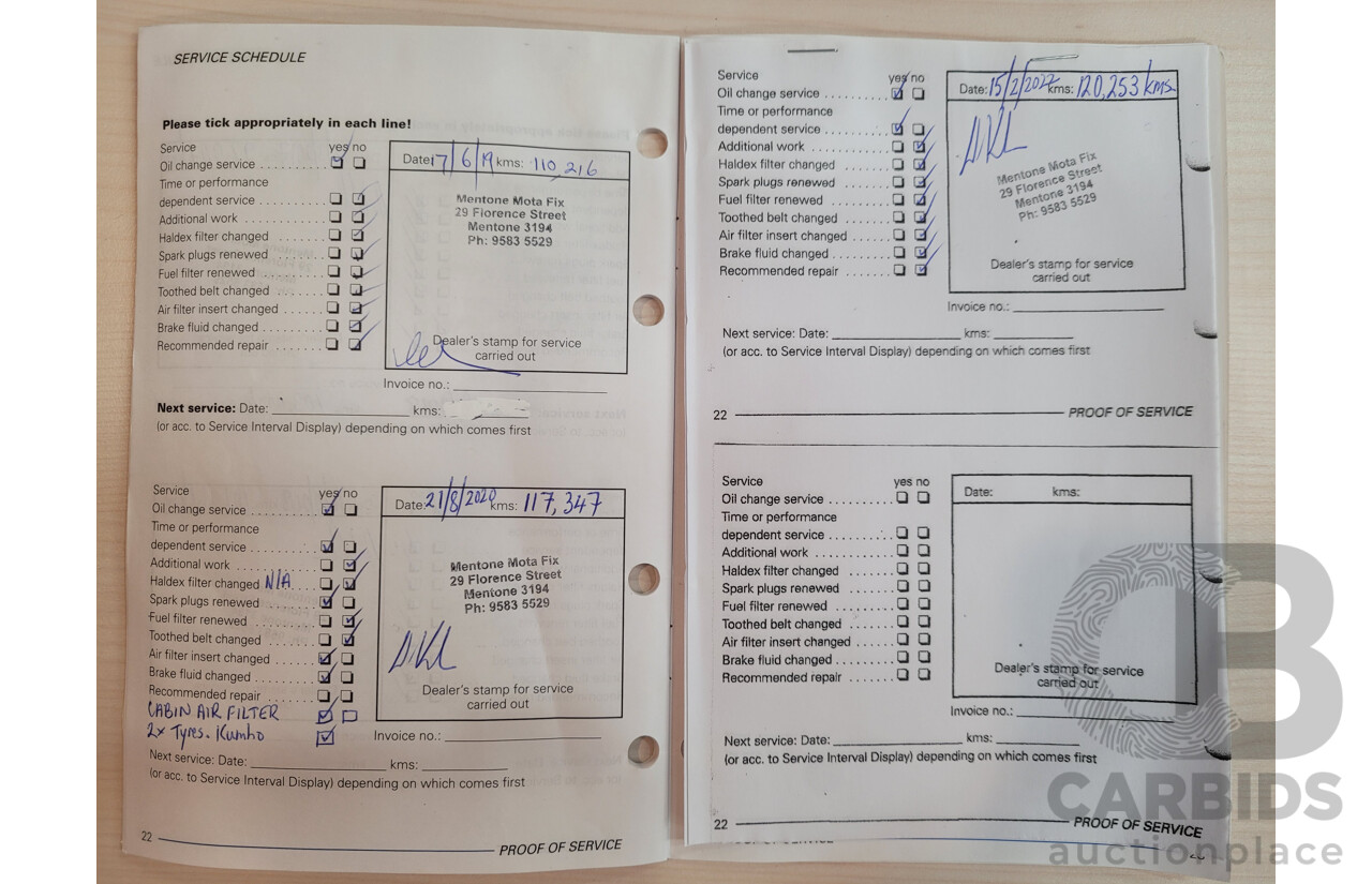 9/2008 Volkswagen EOS 2.0T FSI 1F MY08 UPGRADE 2d Convertible Red Turbo 2.0L