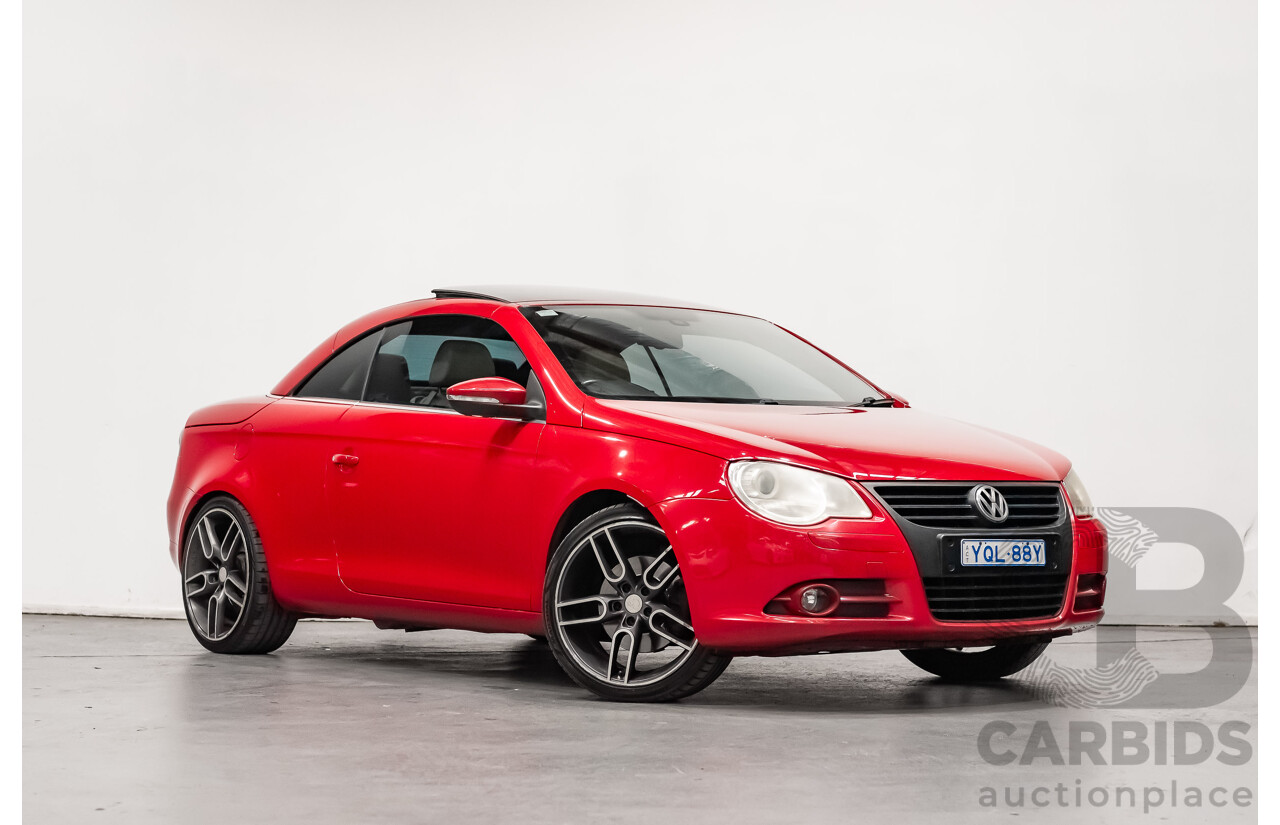 9/2008 Volkswagen EOS 2.0T FSI 1F MY08 UPGRADE 2d Convertible Red Turbo 2.0L