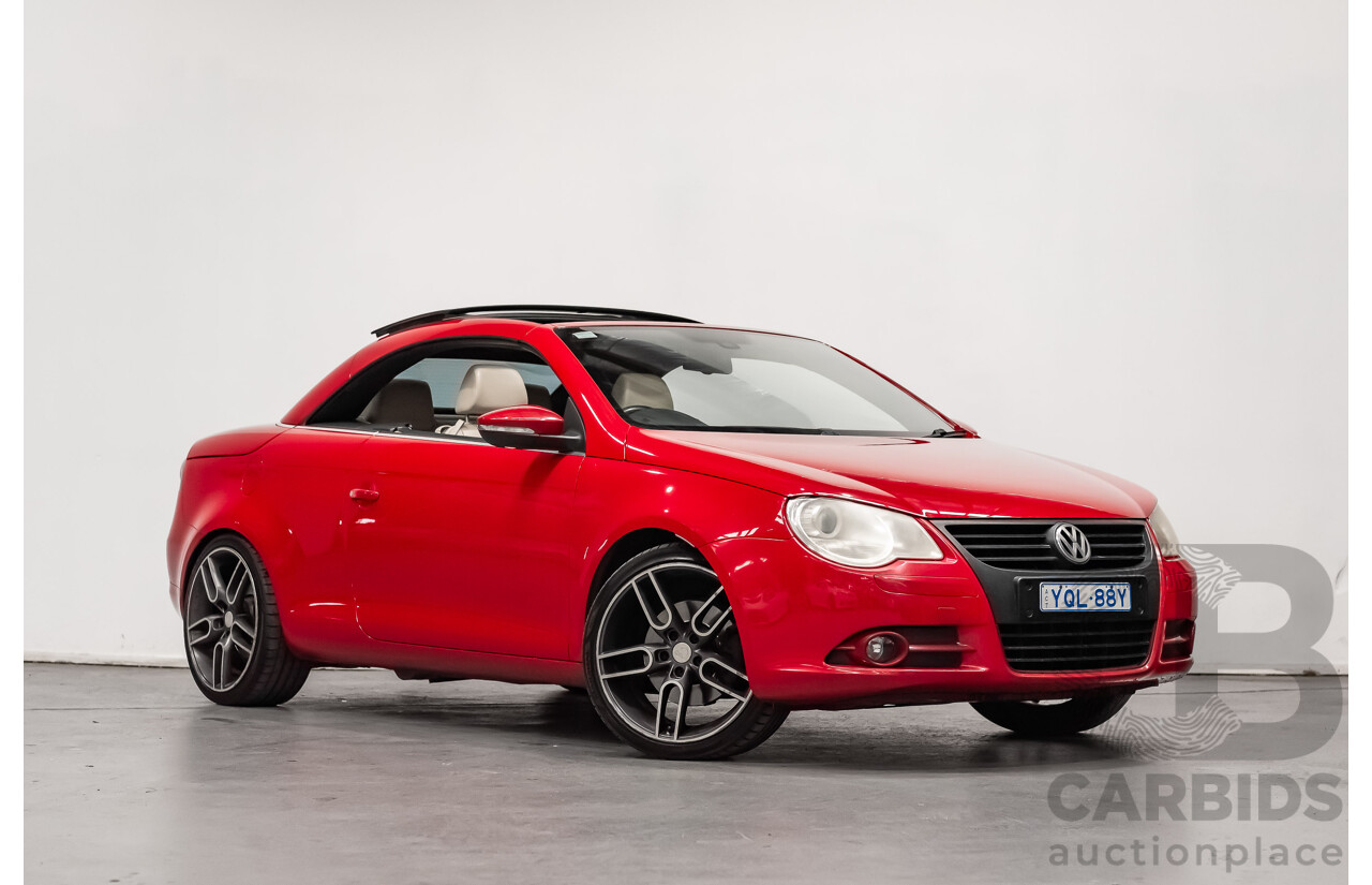 9/2008 Volkswagen EOS 2.0T FSI 1F MY08 UPGRADE 2d Convertible Red Turbo 2.0L
