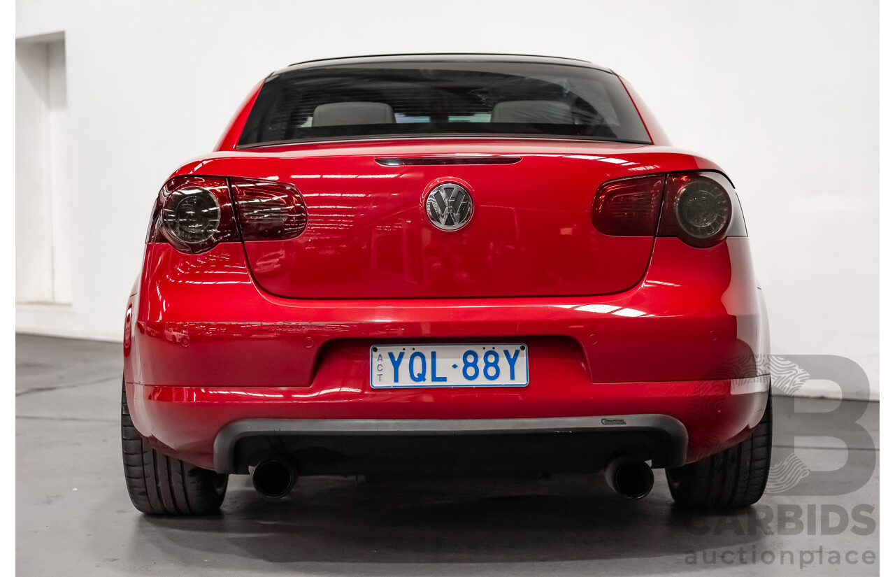 9/2008 Volkswagen EOS 2.0T FSI 1F MY08 UPGRADE 2d Convertible Red Turbo 2.0L