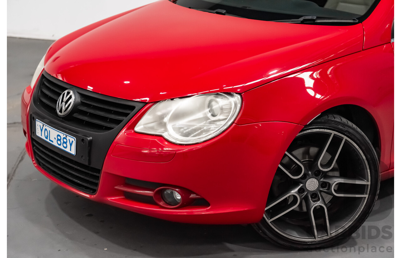 9/2008 Volkswagen EOS 2.0T FSI 1F MY08 UPGRADE 2d Convertible Red Turbo 2.0L