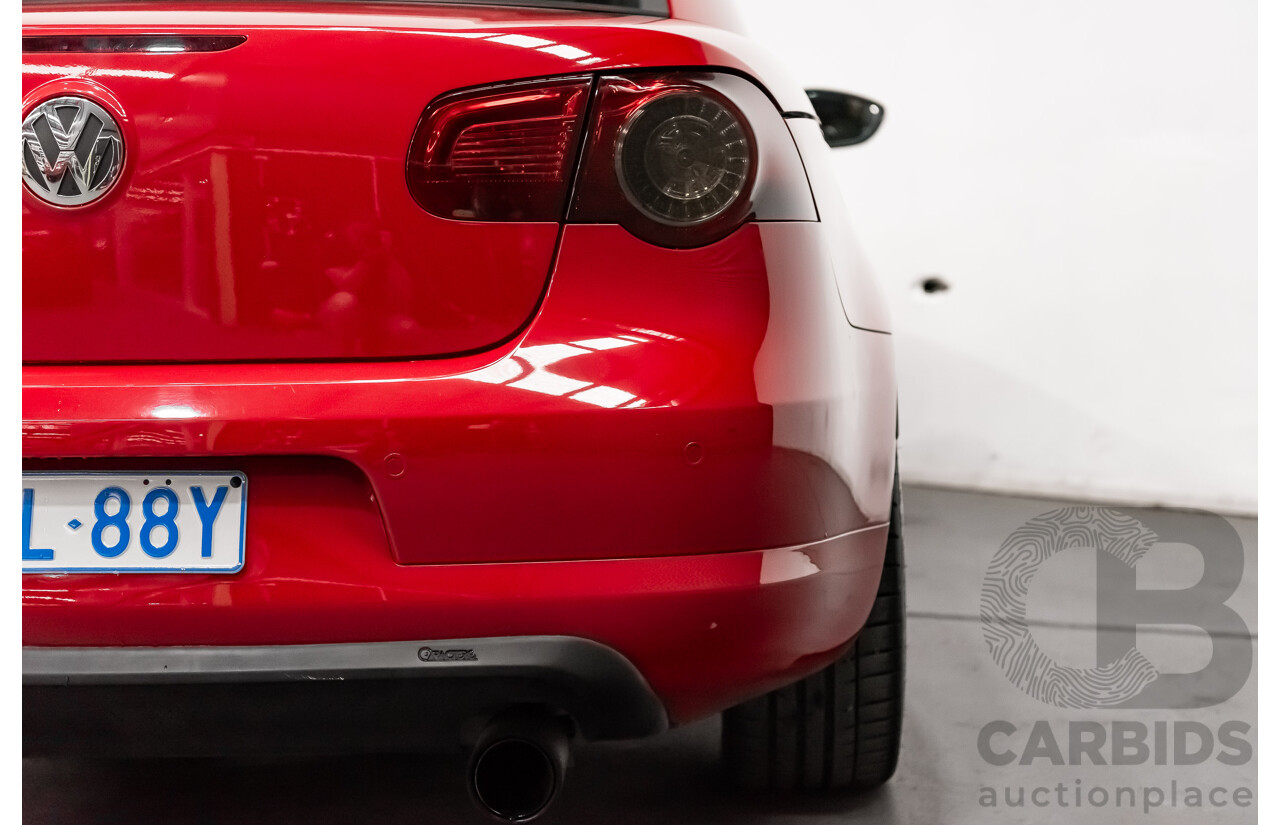 9/2008 Volkswagen EOS 2.0T FSI 1F MY08 UPGRADE 2d Convertible Red Turbo 2.0L