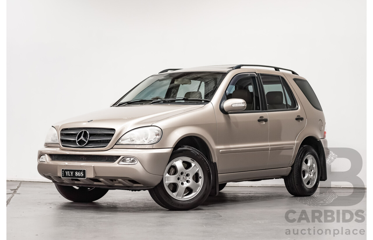 8/2002 Mercedes-Benz ML 320 Luxury (4x4) W163 4d Wagon Gold 3.2L