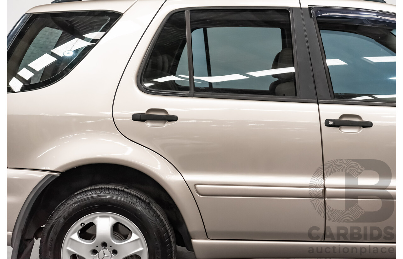 8/2002 Mercedes-Benz ML 320 Luxury (4x4) W163 4d Wagon Gold 3.2L