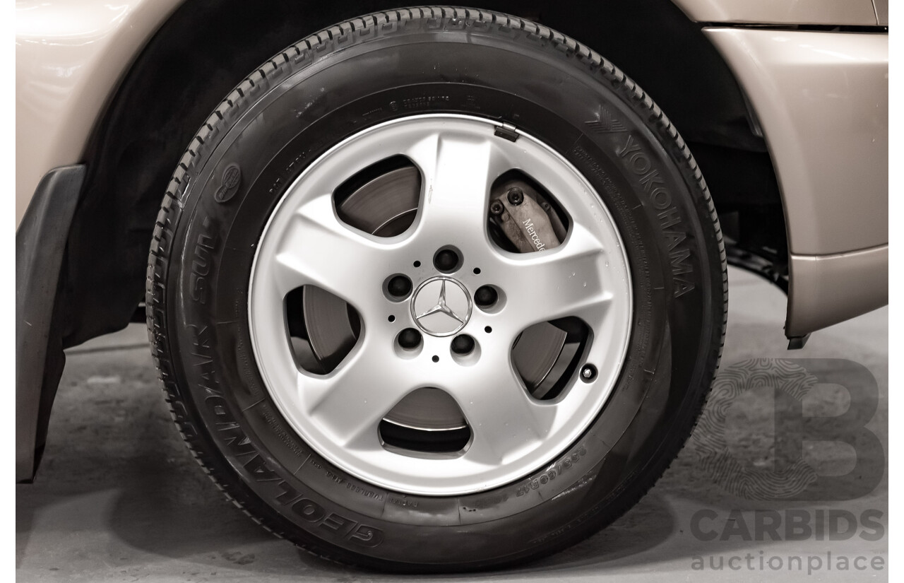 8/2002 Mercedes-Benz ML 320 Luxury (4x4) W163 4d Wagon Gold 3.2L