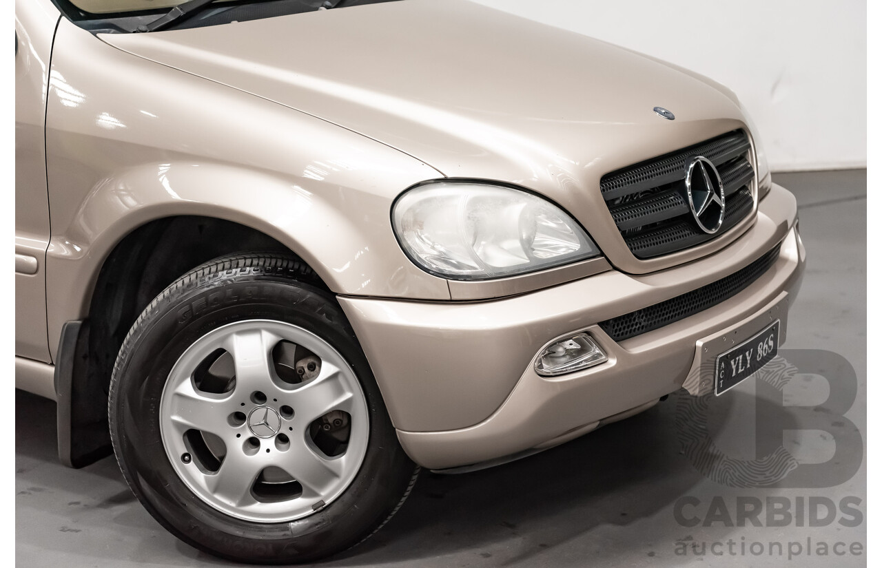 8/2002 Mercedes-Benz ML 320 Luxury (4x4) W163 4d Wagon Gold 3.2L