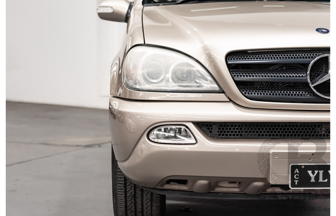 8/2002 Mercedes-Benz ML 320 Luxury (4x4) W163 4d Wagon Gold 3.2L