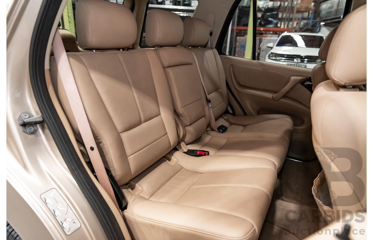 8/2002 Mercedes-Benz ML 320 Luxury (4x4) W163 4d Wagon Gold 3.2L