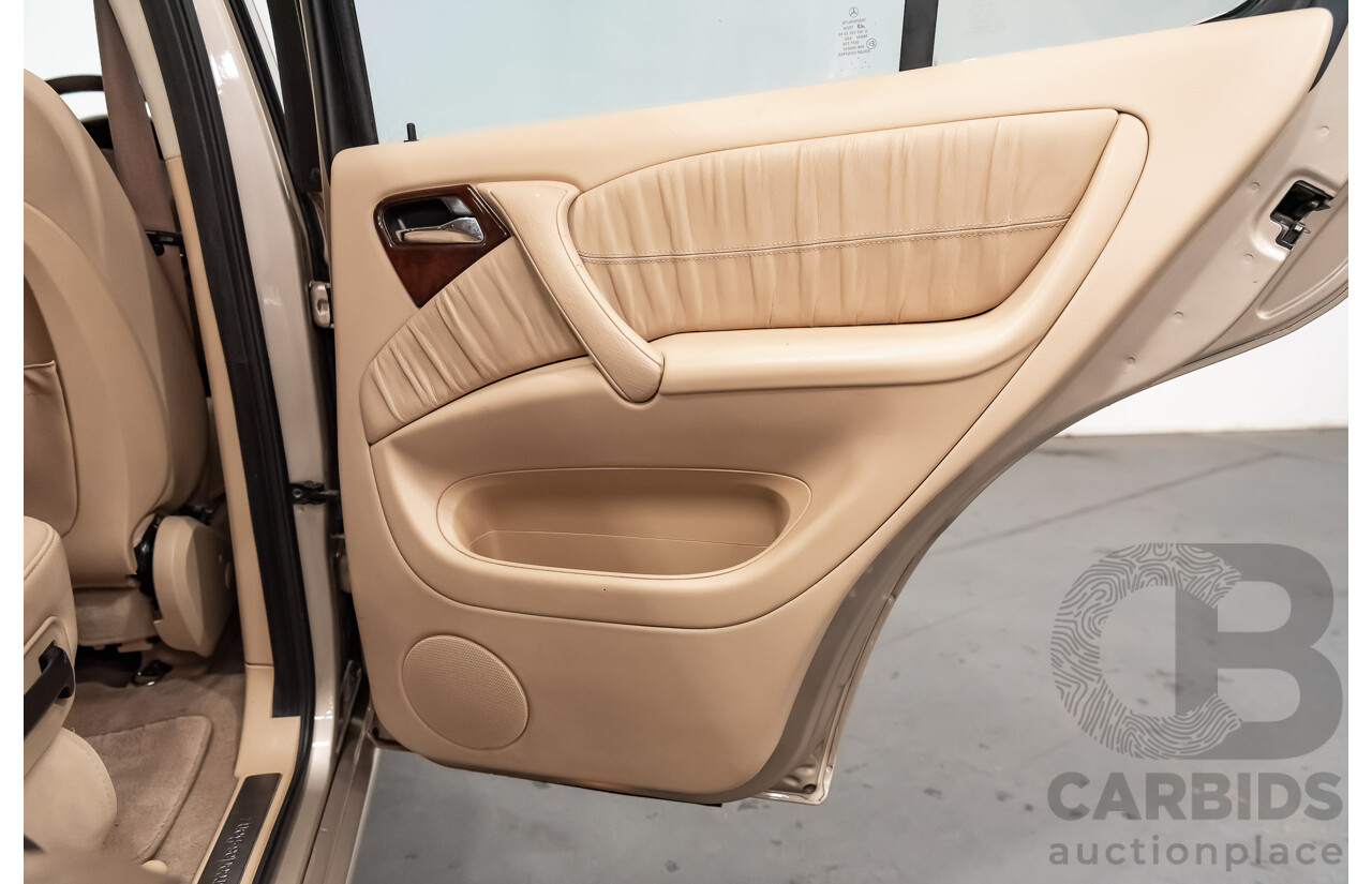 8/2002 Mercedes-Benz ML 320 Luxury (4x4) W163 4d Wagon Gold 3.2L
