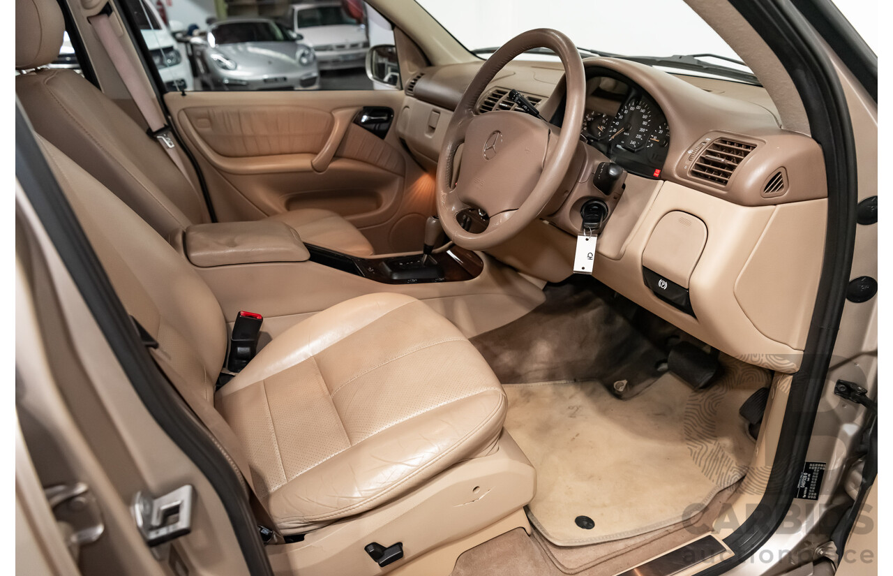 8/2002 Mercedes-Benz ML 320 Luxury (4x4) W163 4d Wagon Gold 3.2L