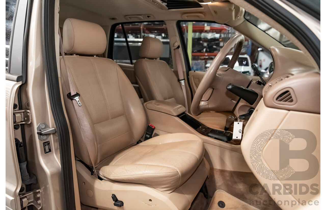 8/2002 Mercedes-Benz ML 320 Luxury (4x4) W163 4d Wagon Gold 3.2L