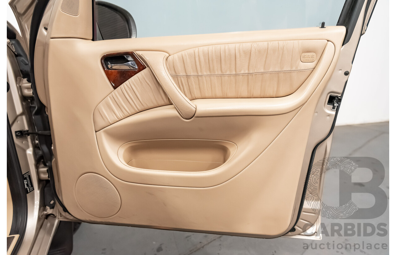 8/2002 Mercedes-Benz ML 320 Luxury (4x4) W163 4d Wagon Gold 3.2L